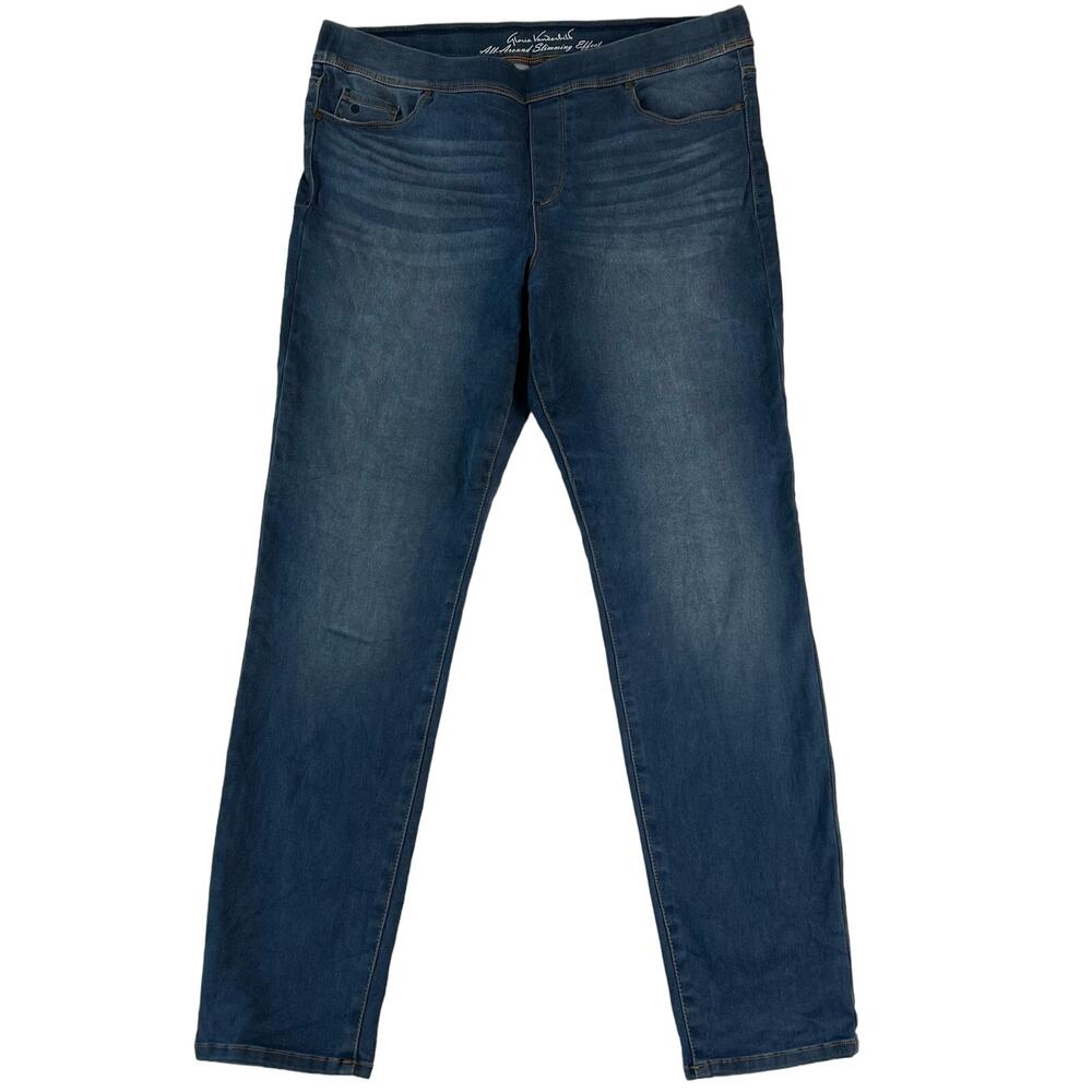 Gloria Vanderbilt Avery Size 14 Women's Skinny Jeans Blue
